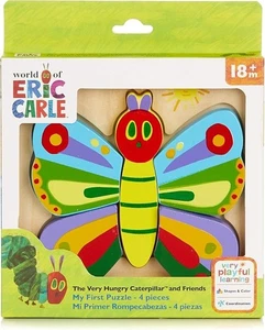 Die Welt von Eric Carle "Mein erstes Puzzle" Schmetterling Holz 4 Stück NEU - Bild 1 von 5