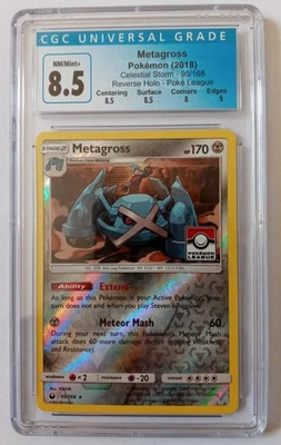 CGC 8.5 Metagross 95/168 Pokemon Card Celestial Storm Reverse Holo Poke League - Image 1 of 2