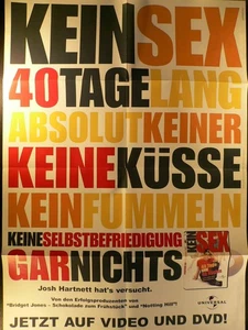 40 Tage und 40 Nächte - Josh Hartnett - Videoposter A1 84x60cm gefaltet - Picture 1 of 1