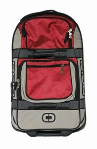 Ogio Terminal Stealth Wheeled Rolling Suitcase Luggage Pre Owned Red Black 25x16 - Picture 1 of 11