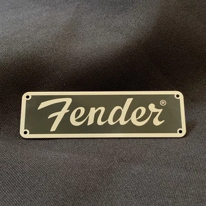 Amplificador con insignia metálica para guitarra/bajo Fender logotipo estuche emblema - Imagen 1 de 5