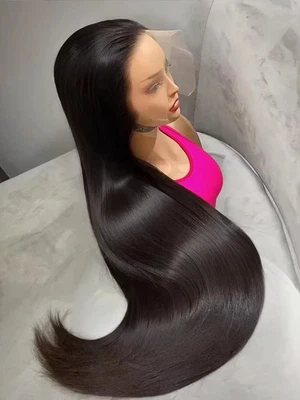 Brazilian Bone Straight 13x6 Remy Hair Wigs 13x4 Hd Lace Frontal Human Hair Wig - Image 1 of 4