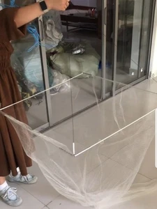 30" Square Live Bait Drop Net w/ Rope & Bag Catch Ballyhoo Pilchard Sardine - Bild 1 von 4