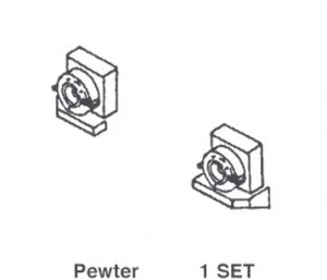 Details West 243 HO Ditch Lights w/Platforms & Bulbs Set - Picture 1 of 1