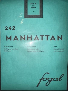 FOGAL 242 Manhattan Strümpfe Farbe: Amboise Größe: Medium 242 - Bild 1 von 2
