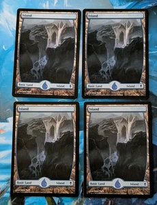 MTG 4 x *FULL ART* Zendikar ISLAND #235 SP - Picture 1 of 1