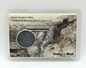 First World War Commemorative King's Shilling George V Daily Mail CN2 P682 - Picture 1 of 11