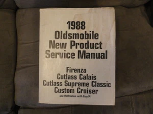 1988 Oldsmobile Firenza, Cutlass Supreme Service Manual-SHOP MANUAL-ORIGINAL - Bild 1 von 1