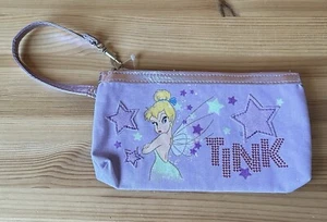 Disney Store Tink Collection Full Zip Wristlet Pouch Purple 8” x 4.5” NWT - Picture 1 of 8