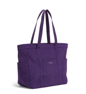 NWT Vera Bradley Get Carried Away Tote in Elderberry Purple - Picture 1 of 5