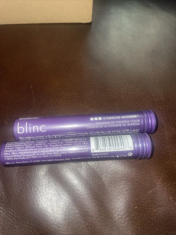 (2) PACK! BRAND NEW! FACTORY SEALED! BLINC EYEBROW MOUSSE (BLACK) 0.14 OZ / 4g - Image 1 of 1