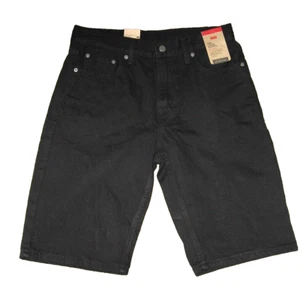 Levi's Men's 469 Shorts Size 29 Black Loose Shorts 100% Cotton New - Picture 1 of 7