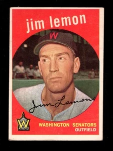 1959 TOPPS #215 JIM LEMON SENATORS EX 1A - Picture 1 of 2