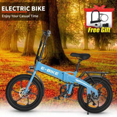 E-bike 20" 850W 36V Electric Bike Mountain Bicycle Fat Tire 28mph for Adults - Image 1 of 4