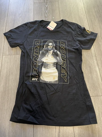 UFC Ronda Rousey Champ T-Shirt Reebok Wrestlema/WWE/Rowdy Sz Medium Cover