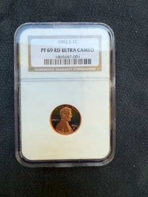 1992 S 1C PR69 RD ULTRA CAMEO NGC - Image 1 of 2