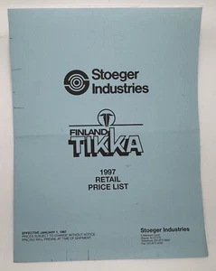 1997 Tikka Finland Stoeger Industries Ladenpreisliste - Gewehre & Zubehör - Bild 1 von 2