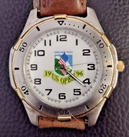 PGA US Open 1996 Oakland Hills Country Club OHCC Wrist Watch Golf Cover