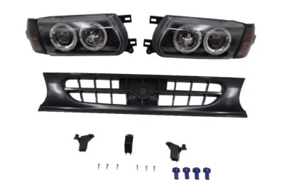 LED Smoke Headlight Corner Grill Conversion Kit For~1991-93~94 B13 Sentra Tsuru - Image 1 of 4