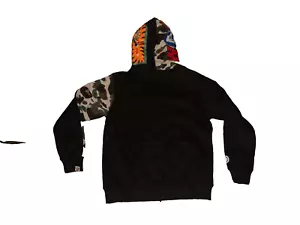 BAPE WGM Shark Full Zip Hoodie Black A Bathing Ape Gr. M - Bild 1 von 12