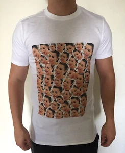 Kim Kardashian Crying face T shirt cotton white Small, Medium, Large, Xlarge  - Picture 1 of 6