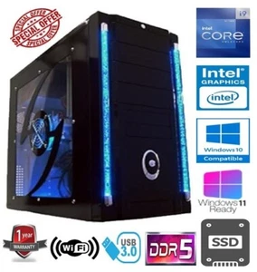 i9 HOME PC - INTEL CORE i9 12900K 32GB DDR5 RAM 1TB SSD INTEL UHD GRAPHICS - Picture 1 of 8