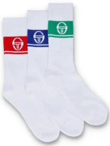 Sergio Tacchini/John McEnroe 3 x Paar weiße Tennissocken - 2 x Optionen. - Bild 1 von 20