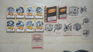 LOT DE 19 POCHETTES ETUIS PHOTOS KODAK ANCIENNES ET DIFFERENTES - Picture 1 of 2