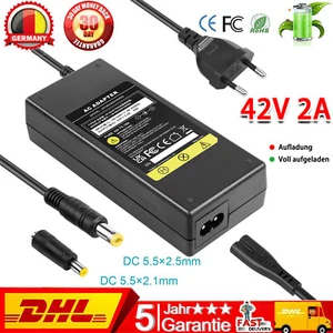 Akku Ladegerät Netzteil 42V 2A für 36V Pedelec EBike Scooter Fahrrad Rundstecker - Bild 1 von 10