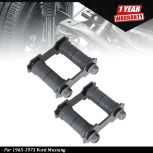 2Pcs Rear Left & Right Leaf Spring Shackle Kit Pair For 1965-1973 Ford Mustang - Picture 1 of 10