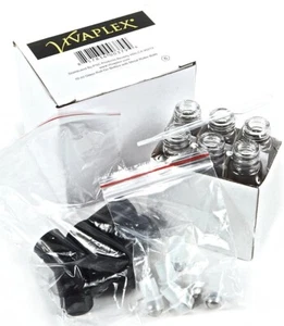 6, Clear, 10 Ml Glass Roll-on Bottles With Stainless Steel Roller Balls - Picture 1 of 4