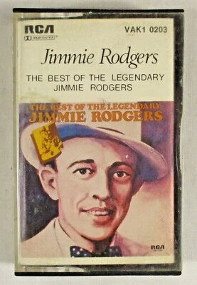 JIMMIE RODGERS - THE BEST OF THE LEGENDARY JIMMIE RODGERS, CASSETTE 1978 AUST. - Image 1 of 3
