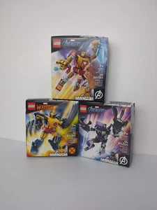 NUEVO - 3 juegos Lego Mech 76202, 76203, 76204 Wolverine, Iron Man, Black Panther - Imagen 1 de 12