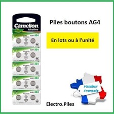 PROMO PRIX CASSE !! Piles boutons AG 4 /LR66 /LR626/377 Camélion