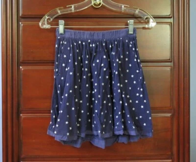 J.Crew Crewcuts Falda Azul Marino Con Estrellas Foto 1 de 4