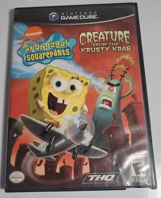 Spongebob Squarepants Creature from the Krusty Krab gamecube CIB, Untested - Image 1 of 4