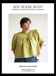 Blusa Regalia - Patrón de costura - Casa de coser 7 - Tallas 16-34 - Imagen 1 de 7