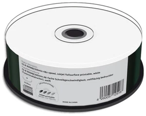 50-Pak 100-MIN 900MB 48X White Inkjet Hub Printable CD-R's by MediaRange - Picture 1 of 2
