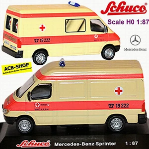 Mercedes-Benz Sprinter Restyling Brk Fürth T1N Scatola Tetto Alto 1:87 Schuco - Foto 1 di 5