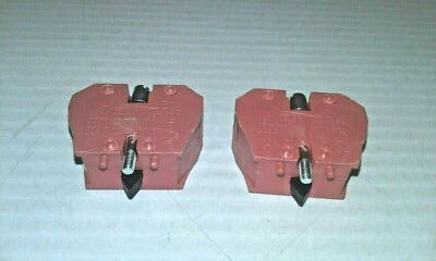 AUTOMATION DIRECT ECX1030 CONTACT BLOCK 10AMP 24VAC RED (LOT OF 2) NNB - Image 1 of 4