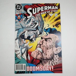 DC Comics Superman the Man of Steel #19 Newsstand VF/NM Key Issue Doomsday - Picture 1 of 8