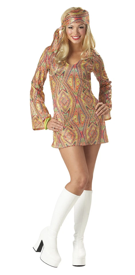 Adult Disco Dolly 70s Halloween Costume M
