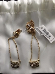 NUEVO CON ETIQUETAS Coach 1941 23230 pulsera dinky y collar dinky a juego 23233 tono dorado - Imagen 1 de 4