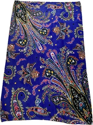 Vera Bradley 80X50 inch Plush Throw Blanket - Purple Romantic Paisley - Image 1 of 4