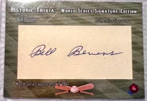Bill Bevens 1947 World Series NY Yankees Autograph - Picture 1 of 2
