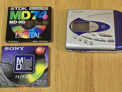 Sharp MD SR50 Portable Minidisc Player Recorder - Working Great - Image 1 of 4