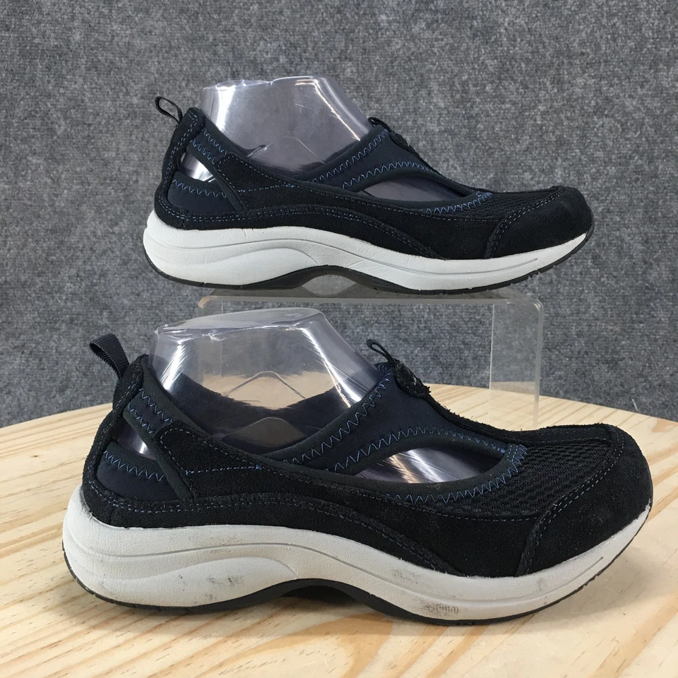 Easy Spirit Shoes Womens 7.5 M Wake Up Call Sporty Slip Ons Blue Mesh Flats - Image 1 of 4