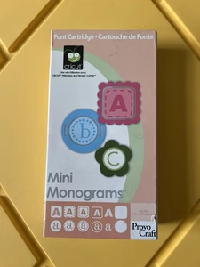 Cricut Cartridge Mini Monograms 6336 Variations Provo Craft 2006 - Picture 1 of 4