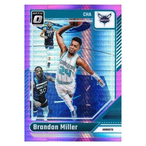 2024-25 Donruss Optic Brandon Miller #16 Basketball Pink Hyper Prizm - Picture 1 of 3