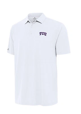 TCU рогатые лягушки Антигуа поло - белый новый с Ярлыками размер 4XL *пыль пятно на дне см. фото - Изображение 1 из 4